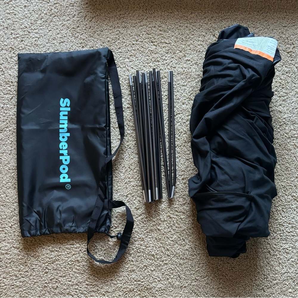 🌙 Slumber Pod - Slumberpod - Black - Blackout Portable Privacy Pod 🌙
